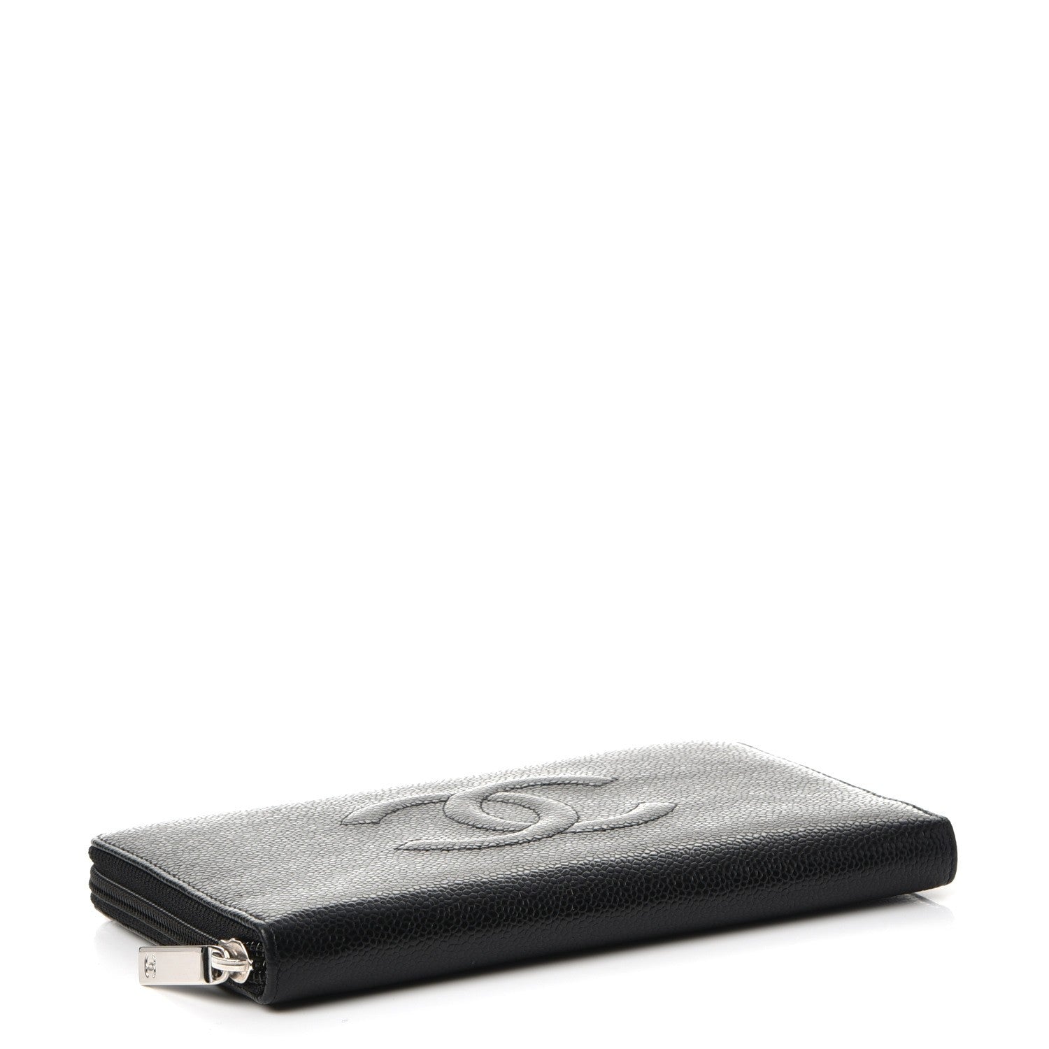 Chanel Caviar Timeless Large Zip Wallet Black 4 of 9