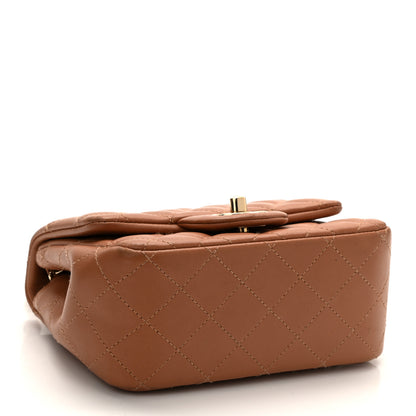 Chanel Lambskin Quilted Mini Square Flap Brown 4 of 12