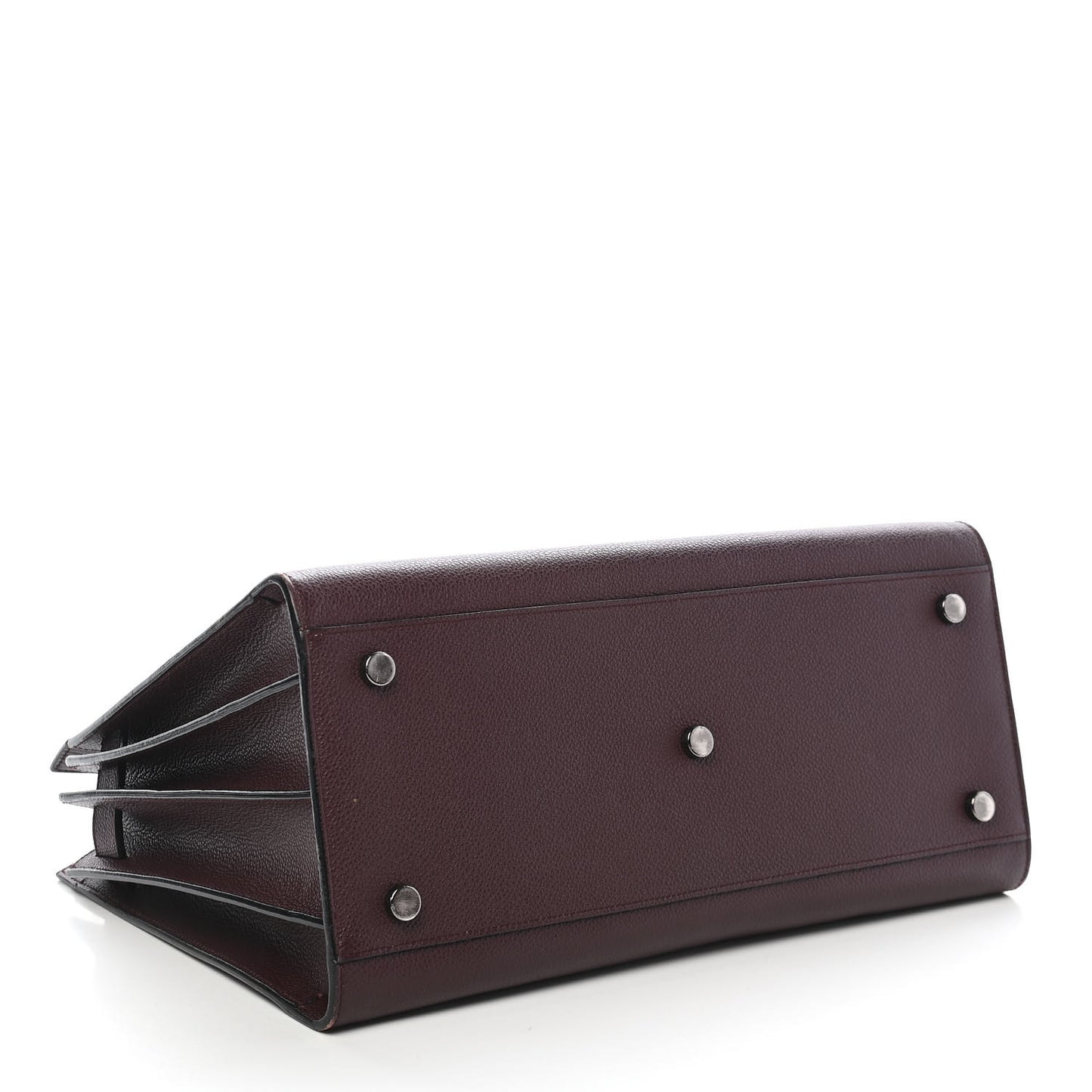 Grained Calfskin Small Classic Sac De Jour Amaranto