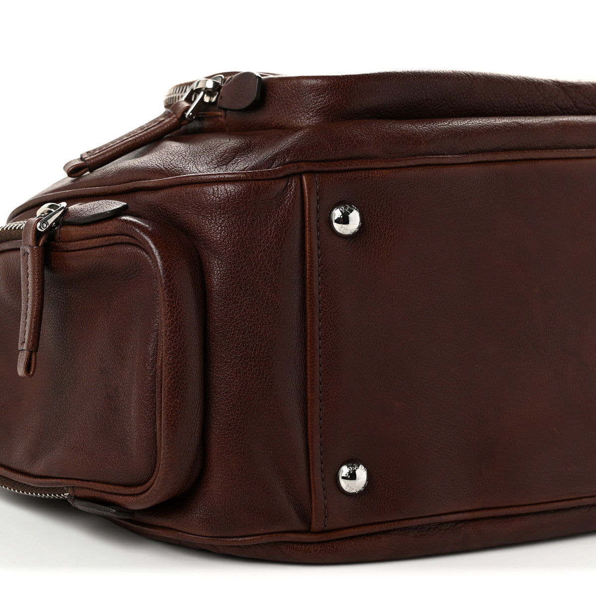 Prada Washed Calfskin Re-Edition 2005 Sacca Hobo Cocoa 8 of 9