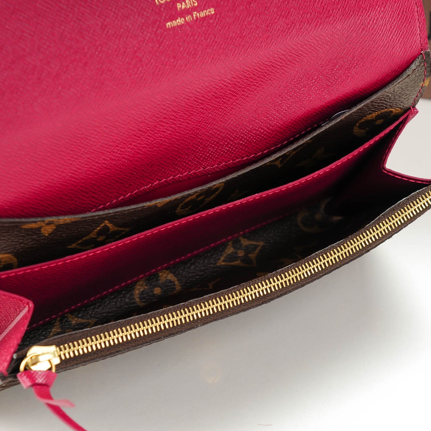 Monogram Emilie Wallet Fuchsia