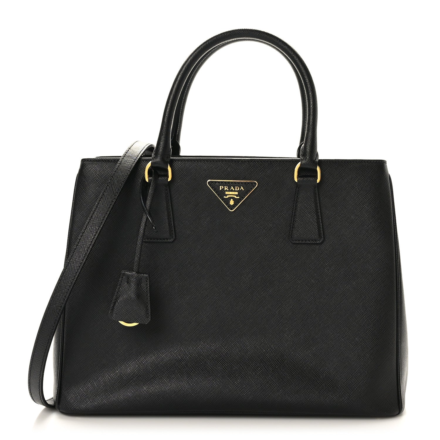 Prada Saffiano Lux Medium Tote Black 1 of 9