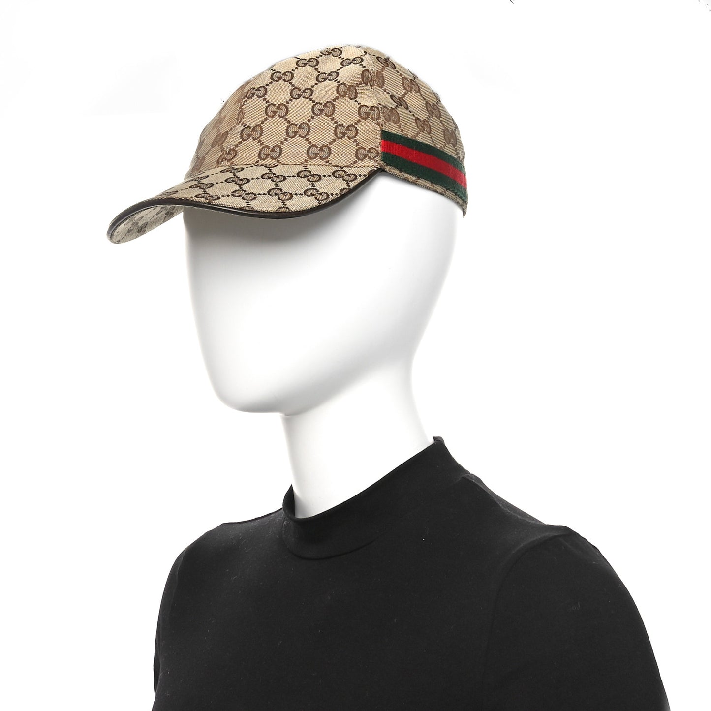 Monogram Web Baseball Hat S Beige Cocoa