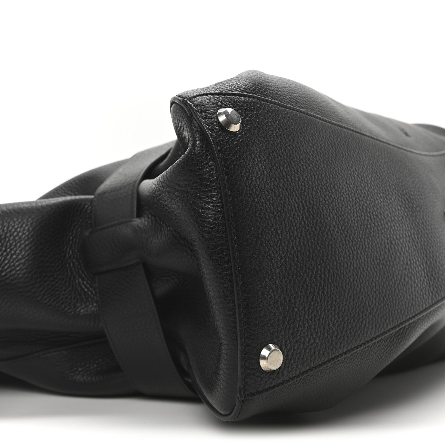 Balenciaga Grained Calfskin Waist Bag Black 9 of 10