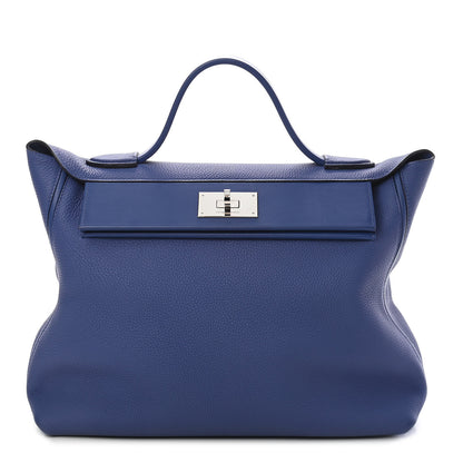 Hermes Taurillon Maurice Swift 24/24 35 Bleu Brighton 1 of 9