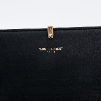 Saint Laurent Calfskin Classic Y Ligne Wallet Black 6 of 9