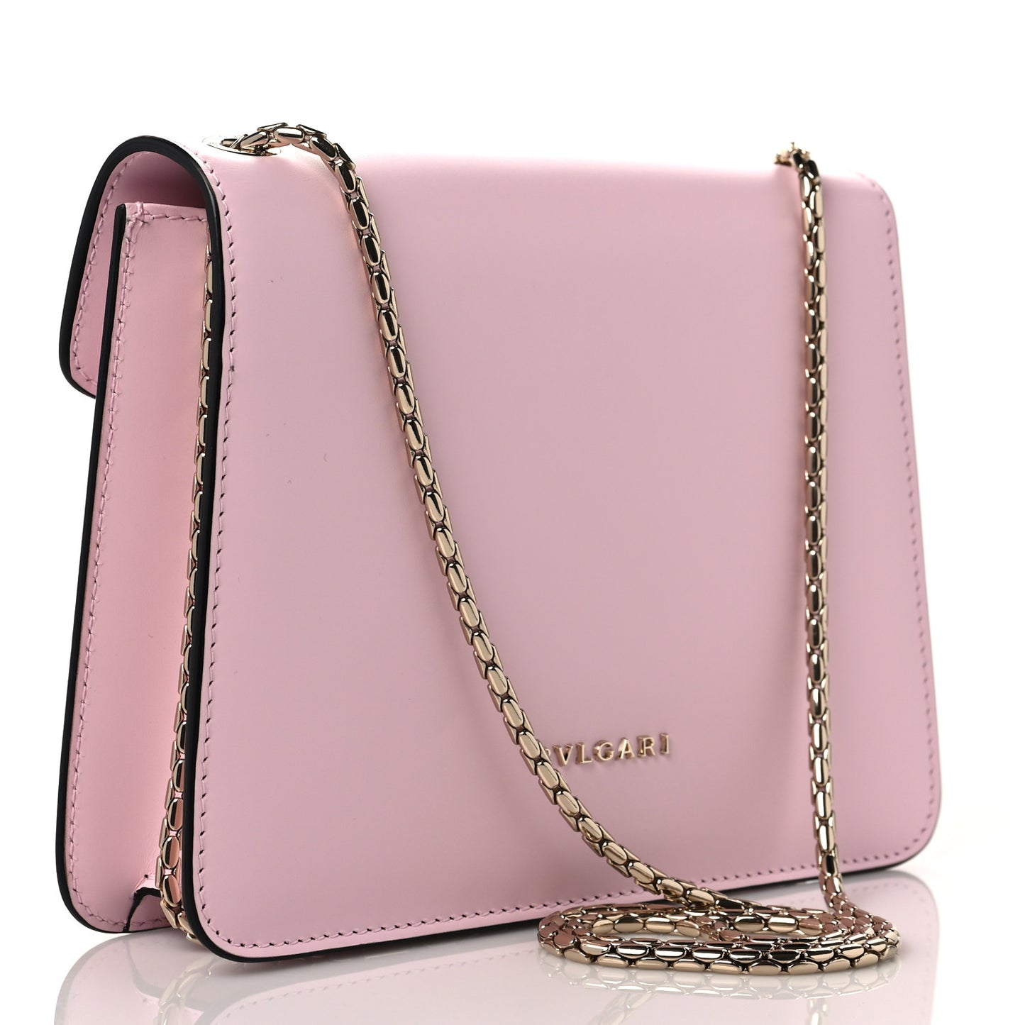 Calfskin Studded Serpenti Forever Crossbody Bag Pink