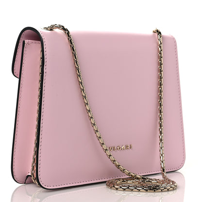 Bulgari Calfskin Studded Serpenti Forever Crossbody Bag Pink 2 of 9