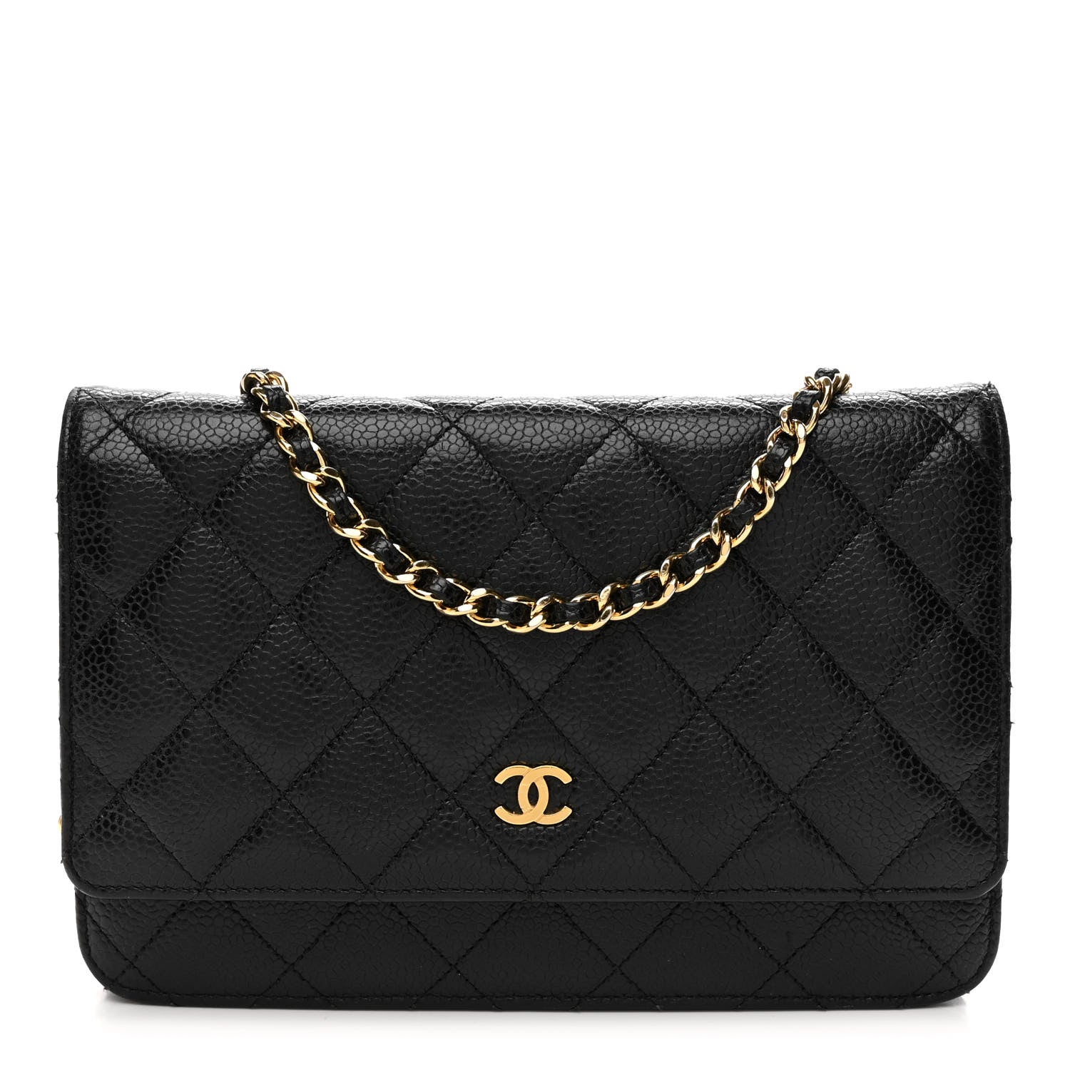 Chanel Caviar Quilted Wallet on Chain WOC Black 1 of 11