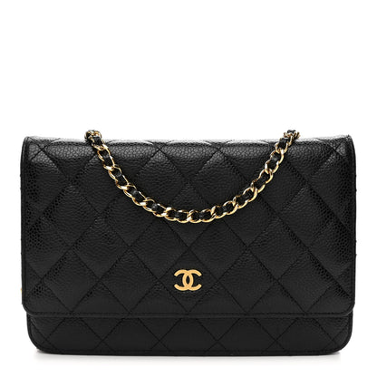 Chanel Caviar Quilted Wallet on Chain WOC Black 1 of 11