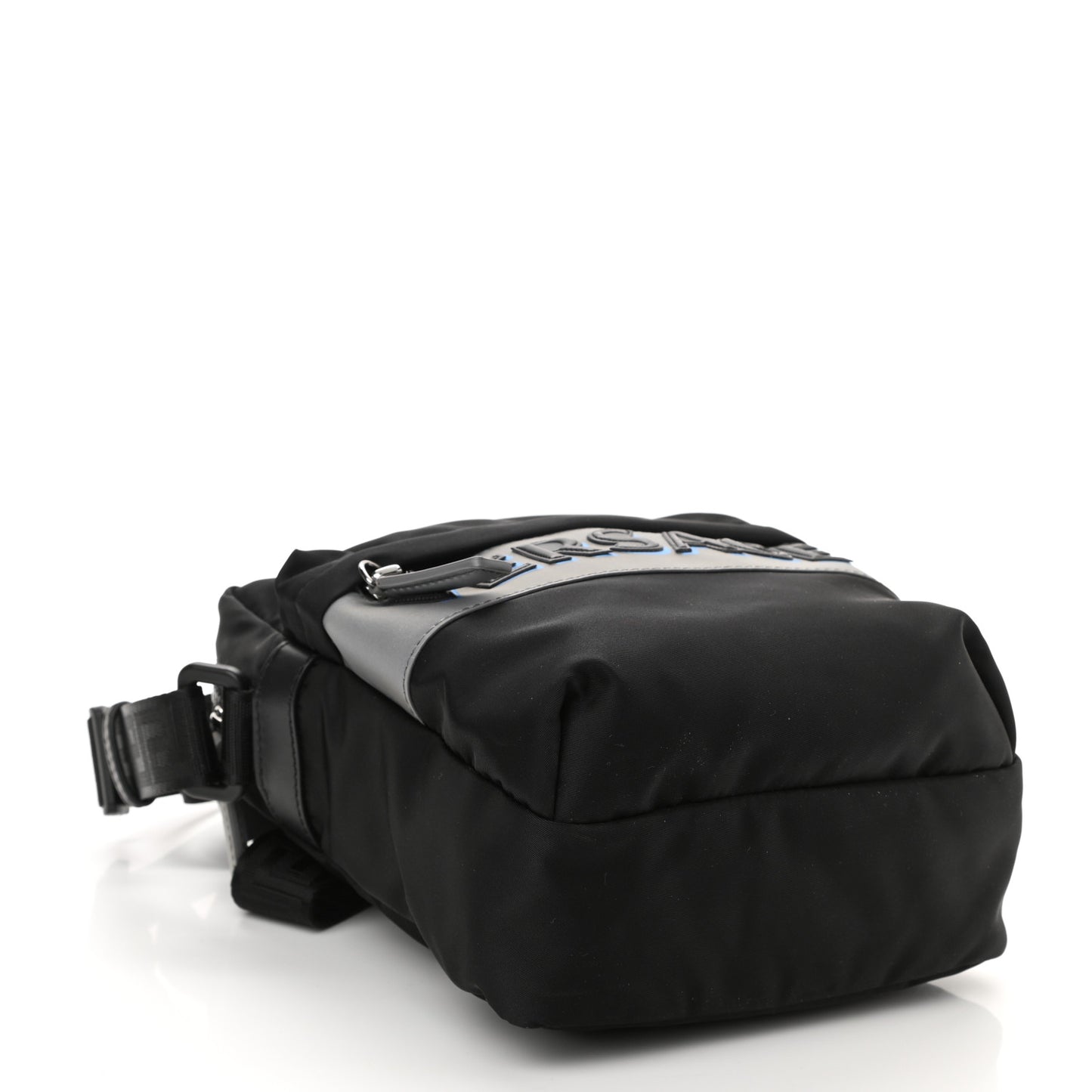 Nylon Logo Crossbody Bag Black