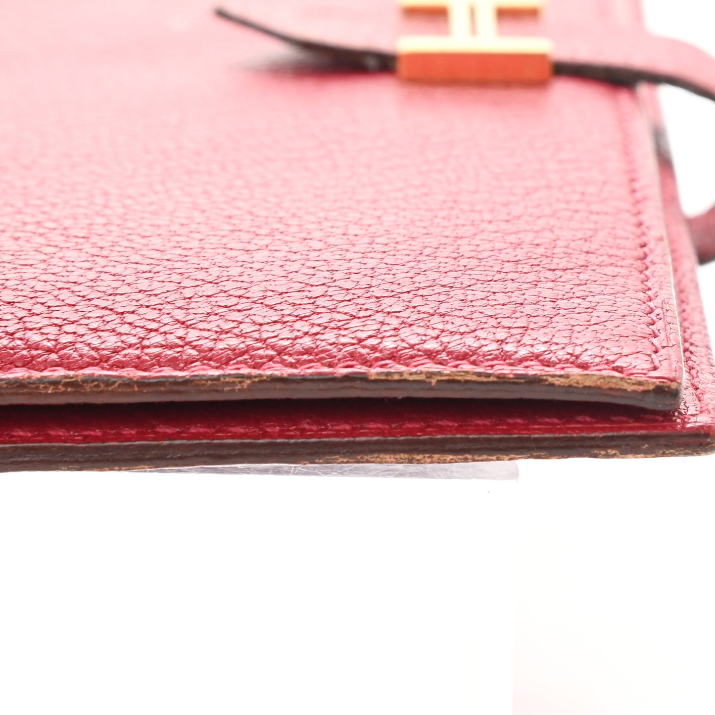 Chevre Mysore Bearn Gusset Wallet Rouge Vif