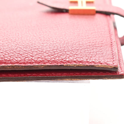 Hermes Chevre Mysore Bearn Gusset Wallet Rouge Vif 10 of 10