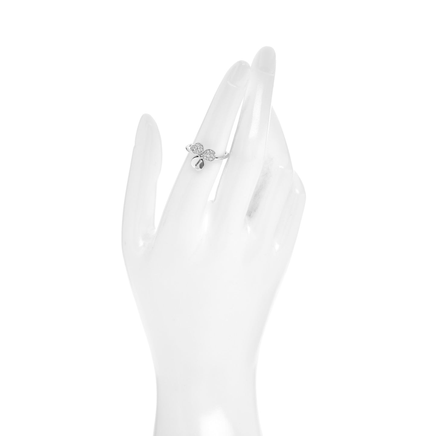 Platinum Diamond Paper Flowers Ring 52 6