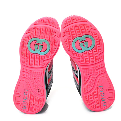 Gucci Fabric Womens Ultrapace R Mid Top Sneakers 39.5 Pink Bright Red 6 of 9