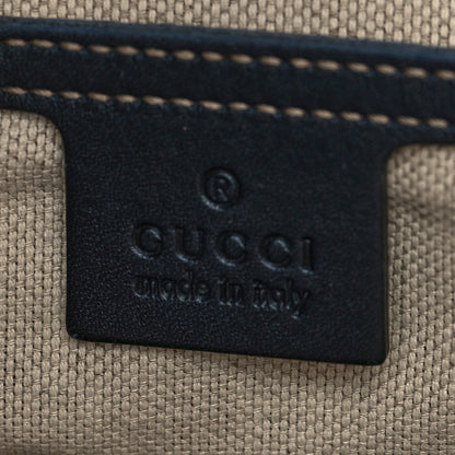 Gucci GG Supreme Monogram Medium Zippered Shopping Tote Navy 6 of 11
