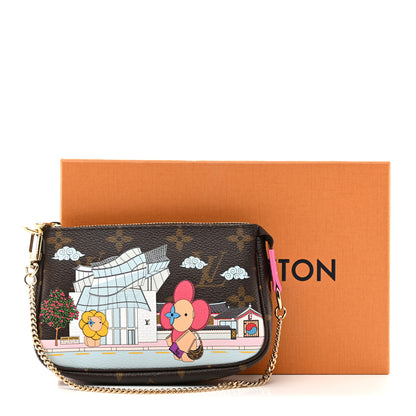 Louis Vuitton Monogram 2022 Christmas Animation Seoul Mini Pochette Accessories Fuchsia 8 of 8