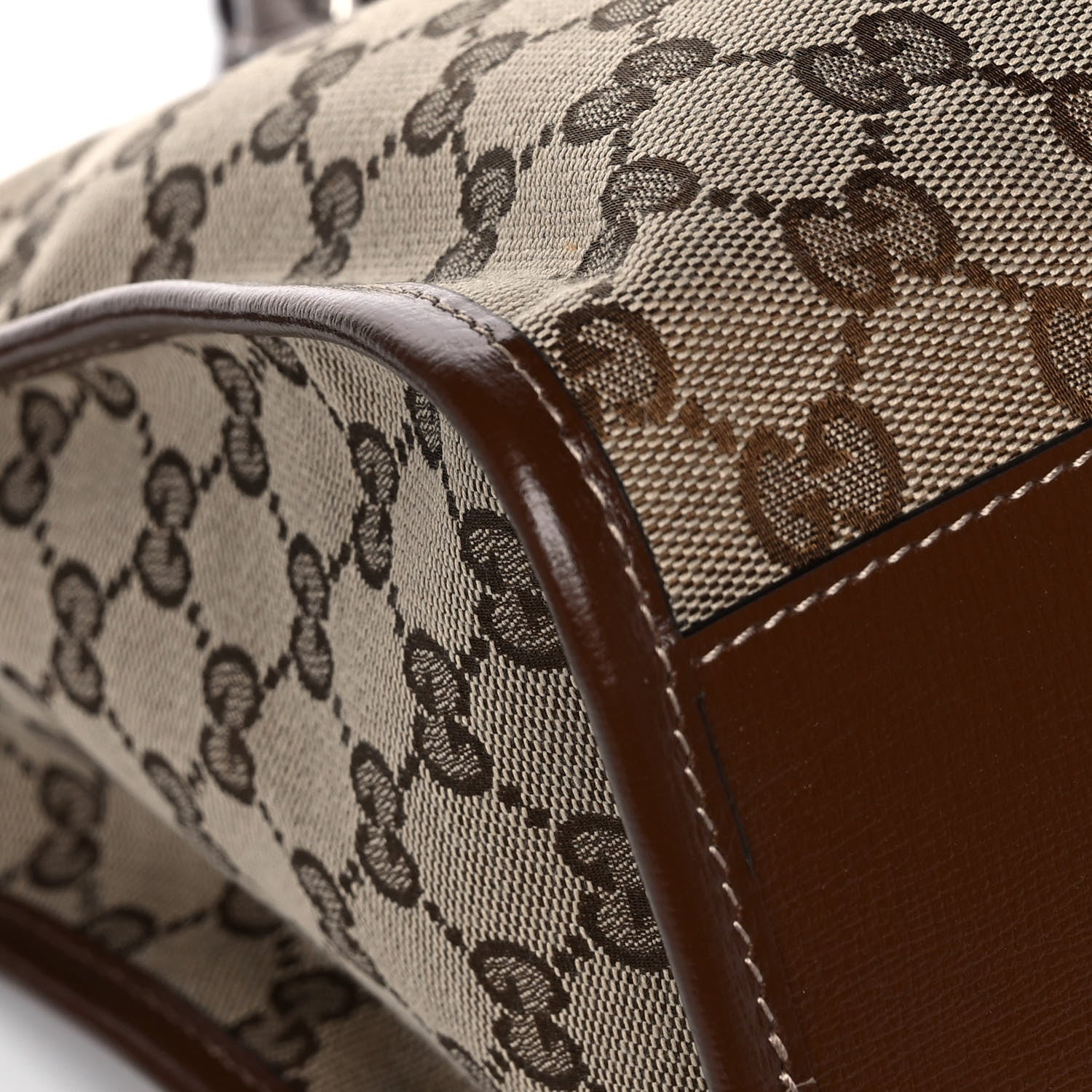 Balenciaga X GUCCI GG Monogram Azalea Calfskin Neo Classic Silver Hardware Medium City Beige Ebony Brown Sugar 12 of 15