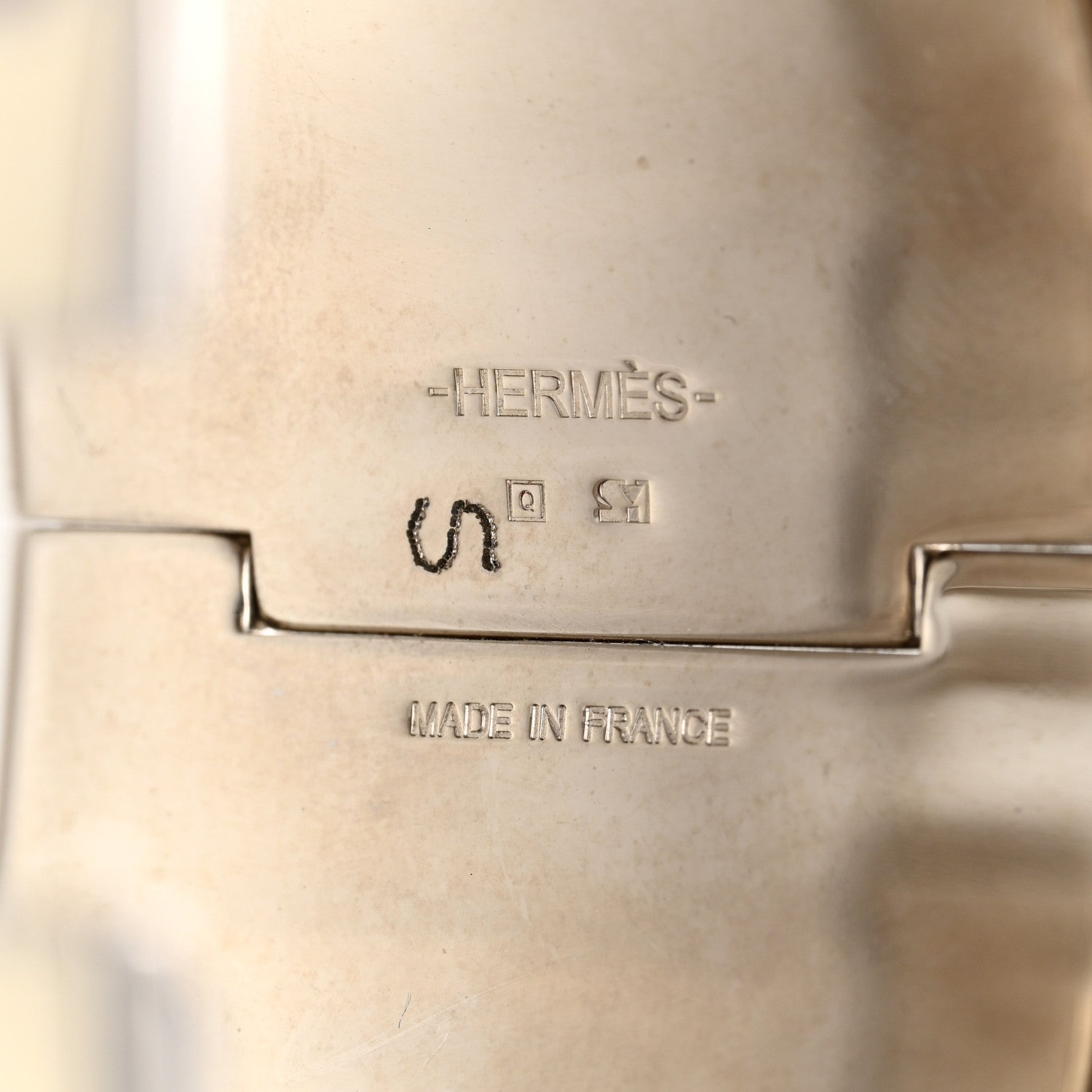 Hermes Enamel Extra Wide Clic Clac H Bracelet PM Rose White 4 of 4