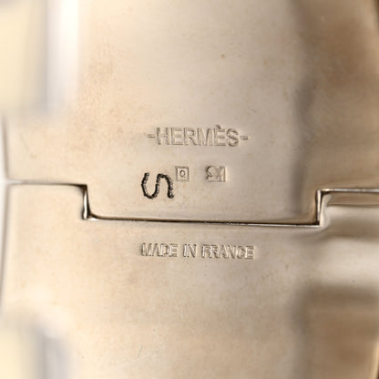 Hermes Enamel Extra Wide Clic Clac H Bracelet PM Rose White 4 of 4