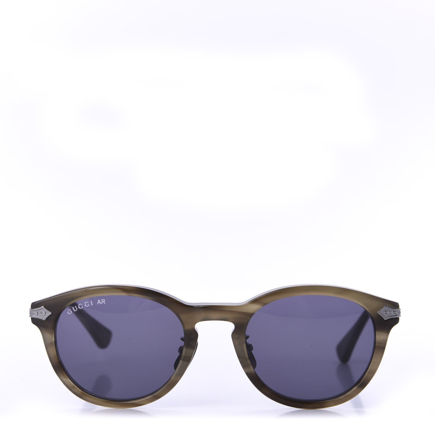 Gucci Acetate Round Metal Sunglasses GG0071S 2 of 8