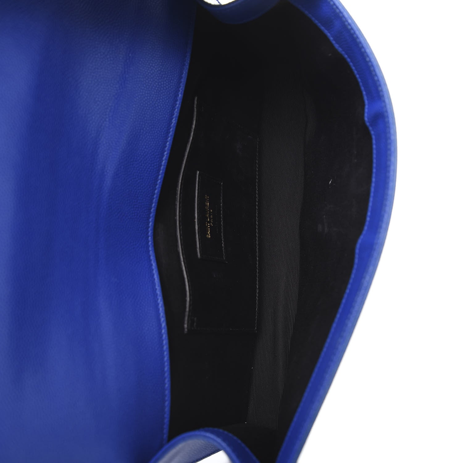Saint Laurent Grain De Poudre Classic Monogram Cassandre Clutch Blue Majorelle 5 of 10