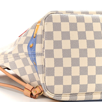 Louis Vuitton Damier Azur Summer Trunks Neo Neverfull MM 9 of 12