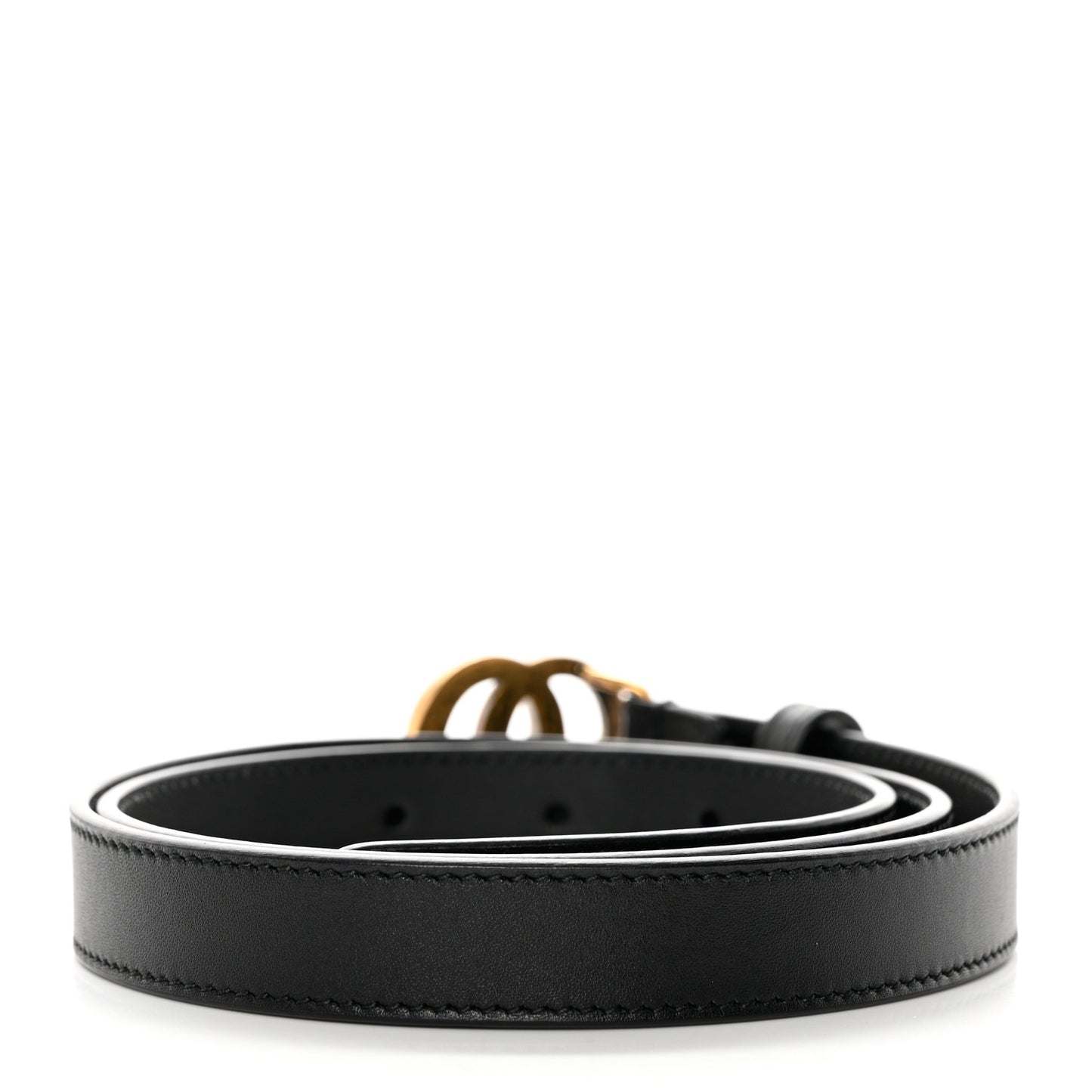 Calfskin Double G 20mm Belt 80 32 Black