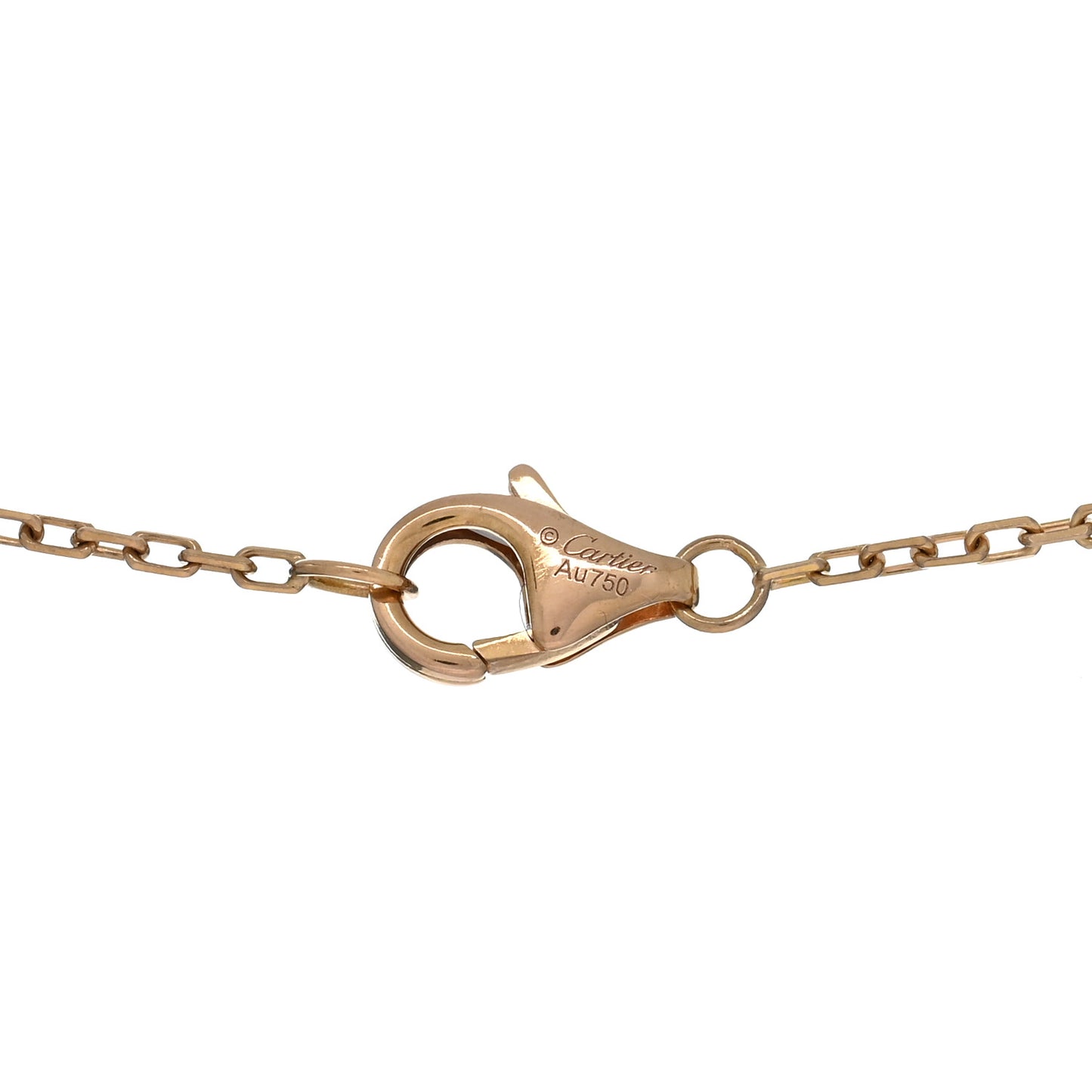 18K Pink Yellow White Gold Baby Trinity Pendant Necklace