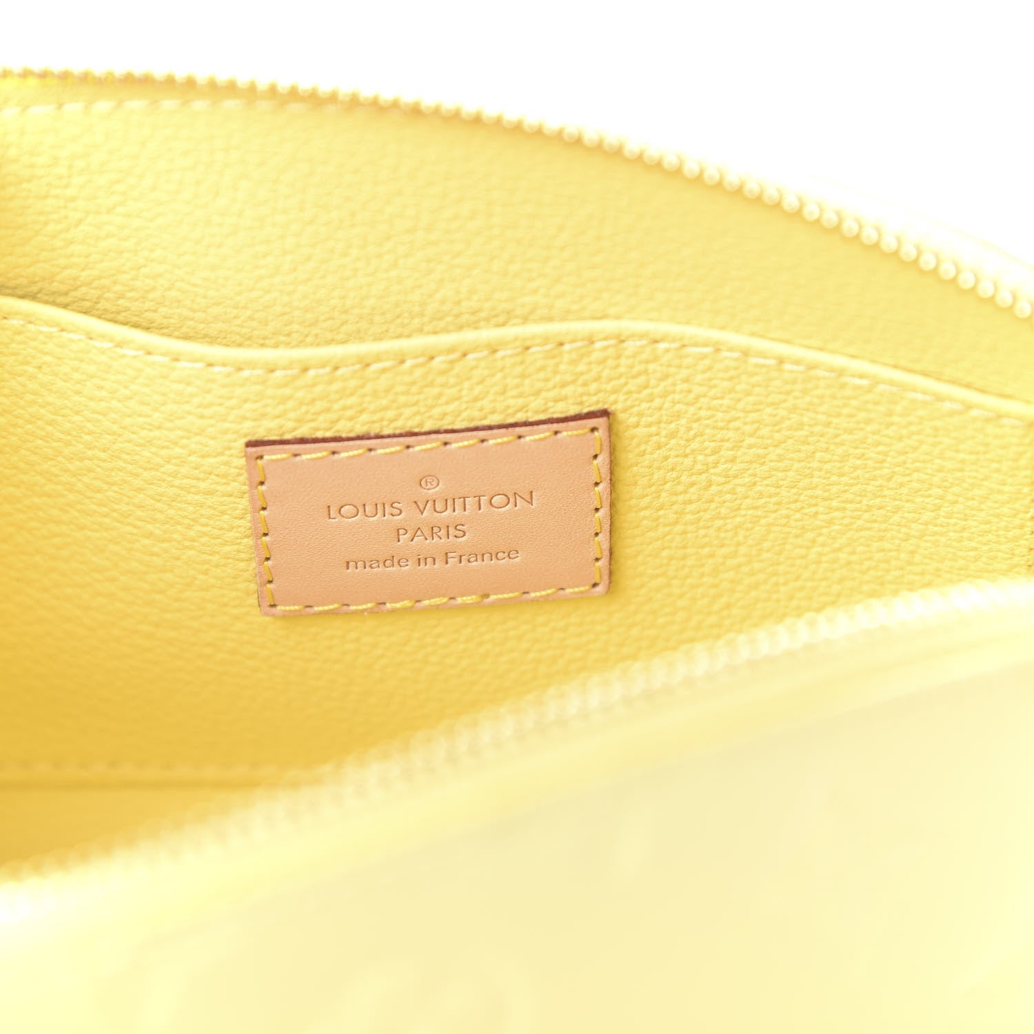 Louis Vuitton Vernis Cosmetic Pouch Citrine 8 of 9
