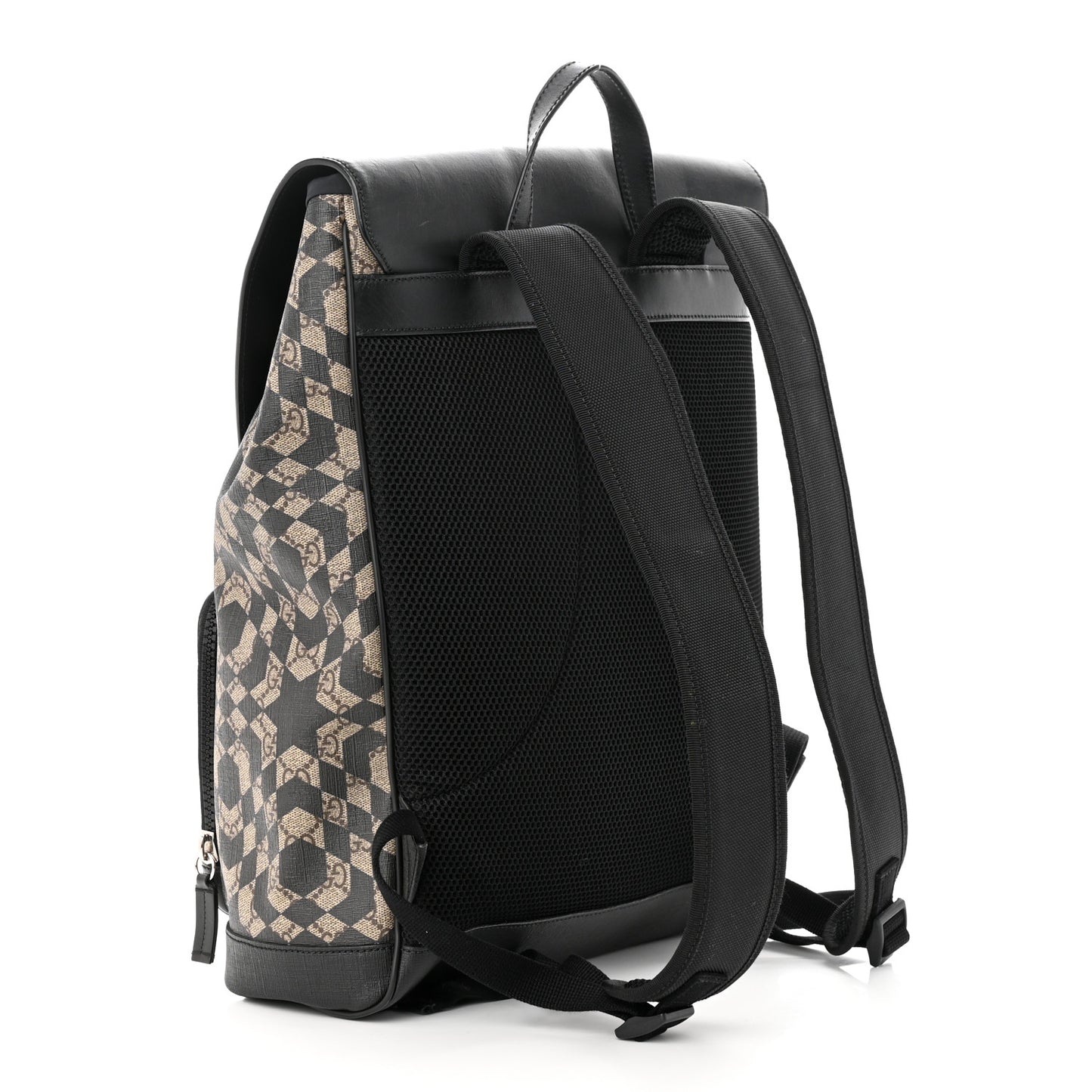 GG Supreme Monogram Caleido Backpack Black