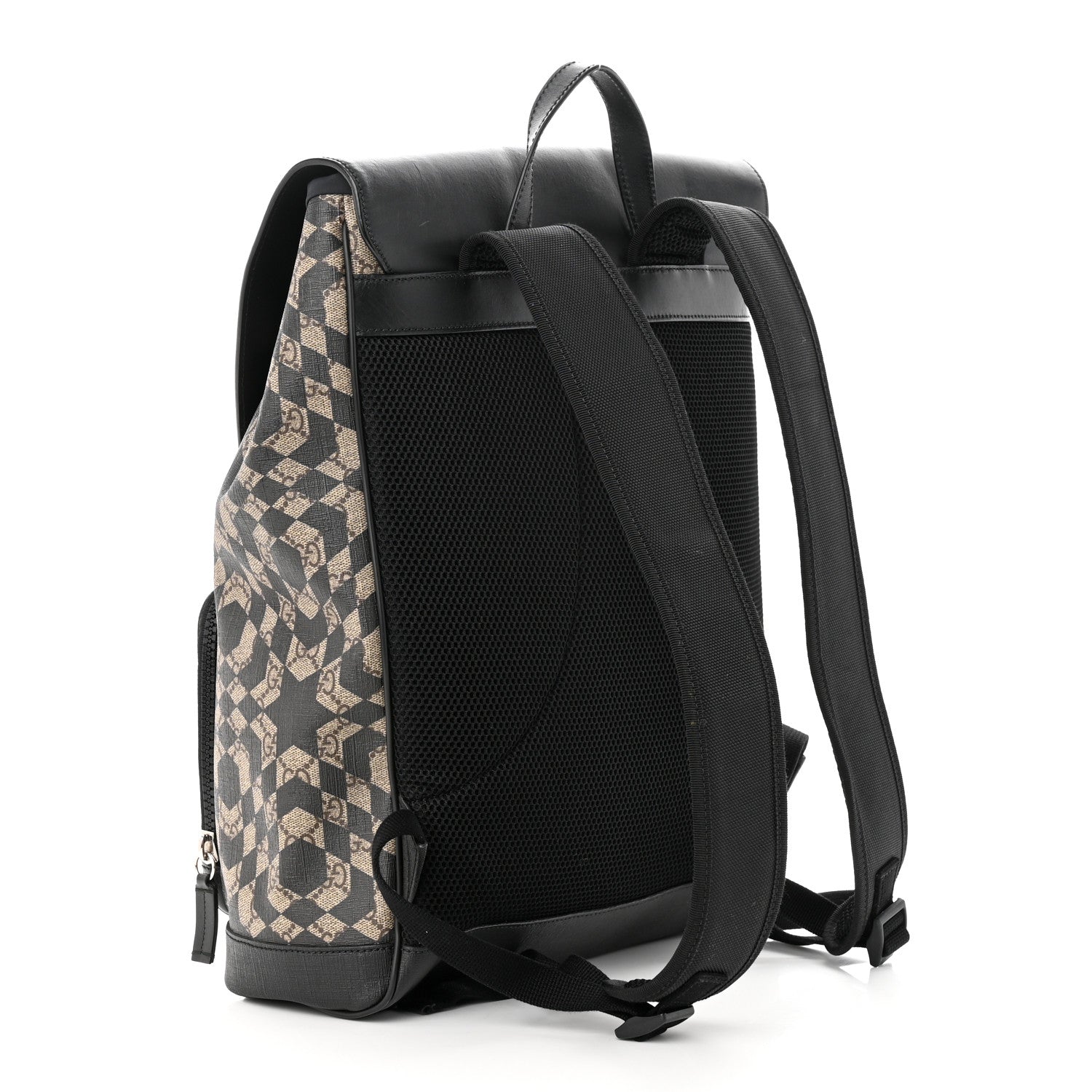 Gucci GG Supreme Monogram Caleido Backpack Black 3 of 11