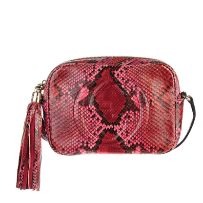 Gucci Python Small Soho Disco Bag Red 1 of 7