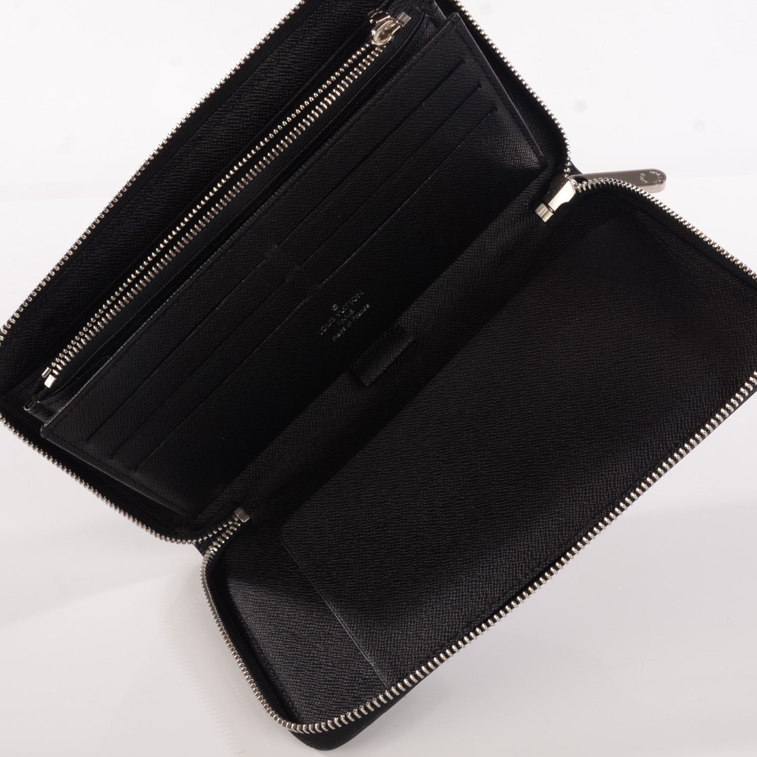 Louis Vuitton Epi Zippy Organizer Wallet Black 5 of 7