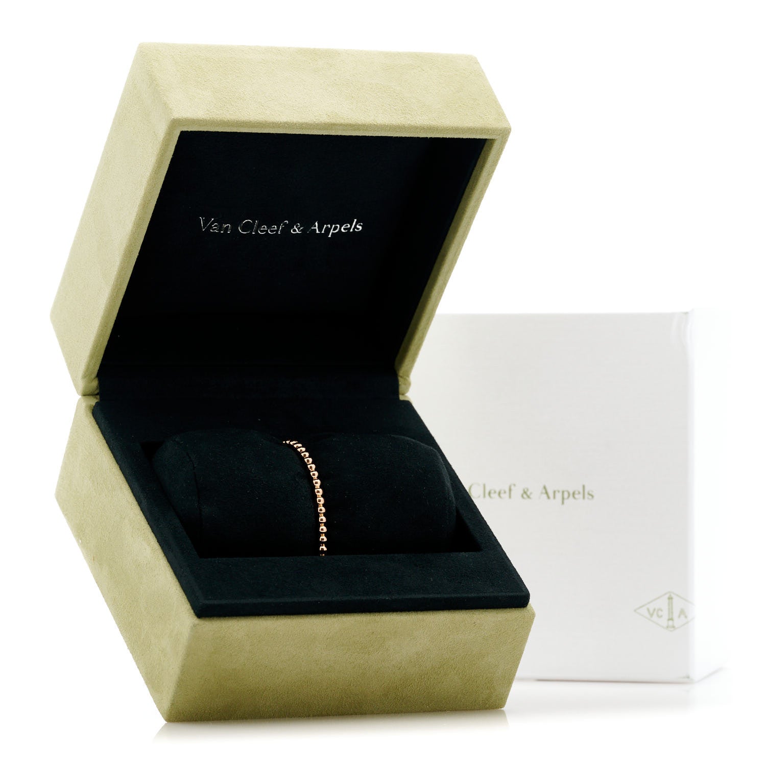 Van Cleef & Arpels 18K Rose Gold Perlee Pearls of Gold Bracelet XS 4 of 4