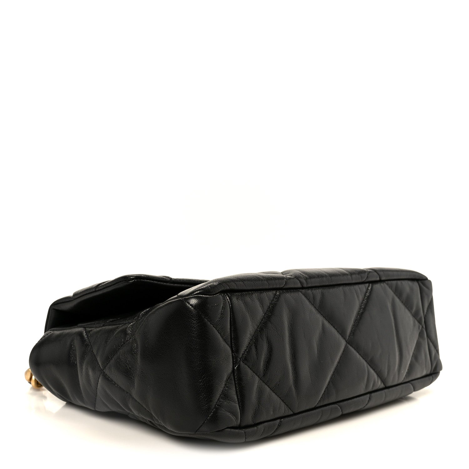 Chanel Goatskin Quilted Large Chanel 19 Flap Black 4 of 10