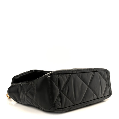Chanel Goatskin Quilted Large Chanel 19 Flap Black 4 of 10