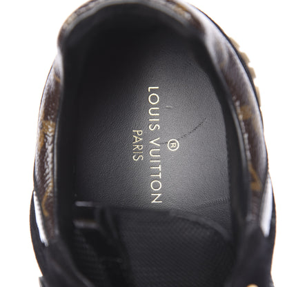 Louis Vuitton Suede Monogram Run Away Sneakers 37 Black 6 of 8