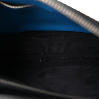 Fendi Vitello Baltico Dolce DotCom Satchel Black Blue Royal 5 of 9