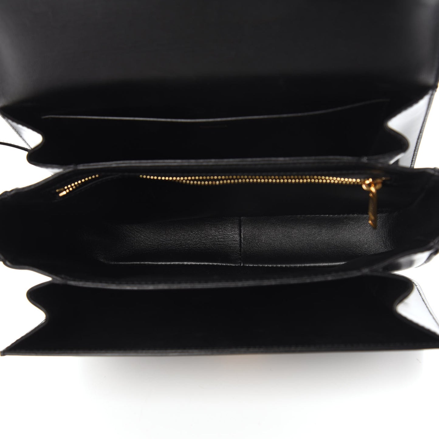 Shiny Calfskin Medium Triomphe Black