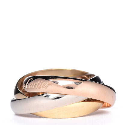 Cartier 18K Pink Yellow White Gold Classic Les Must De Trinity Ring 49 4.75 3 of 5
