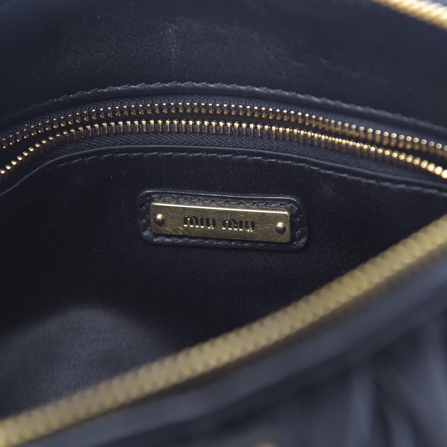 Miu Miu Nappa Matelasse Crossbody Black 6 of 10