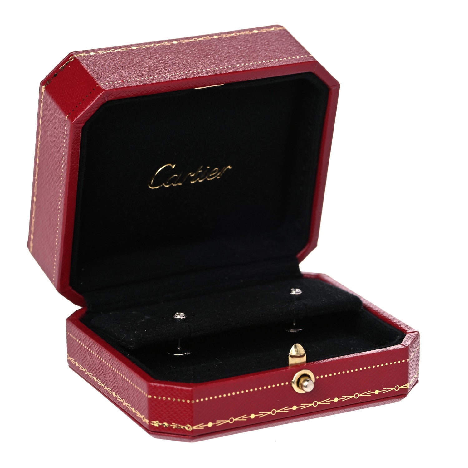 Cartier 18K White Gold Diamond XS D'Amour Earrings 5 of 5