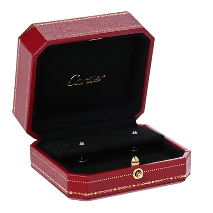 Cartier 18K White Gold Diamond XS D'Amour Earrings 5 of 5