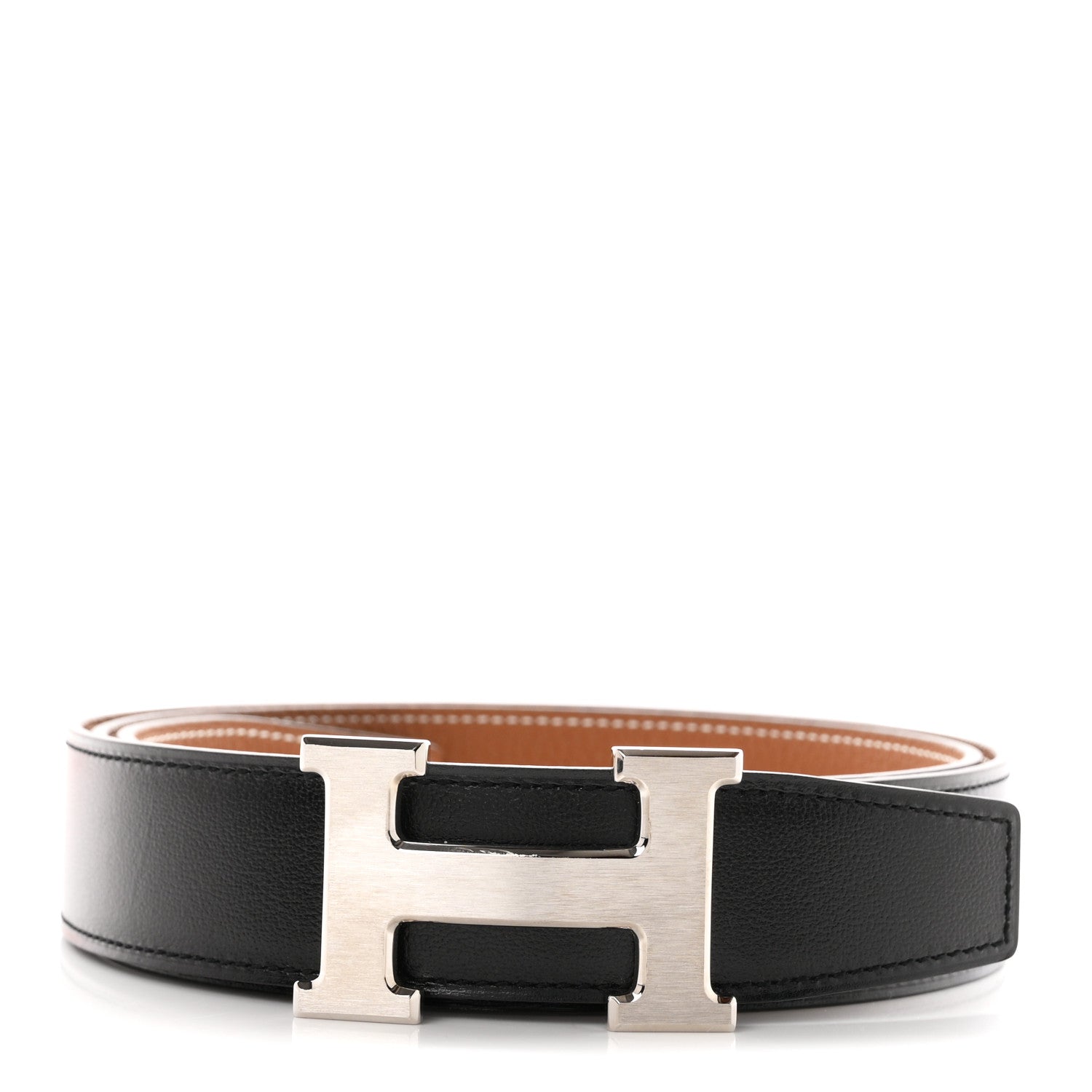Hermes Box Togo 32mm H Belt 100 40 Black Gold 1 of 6