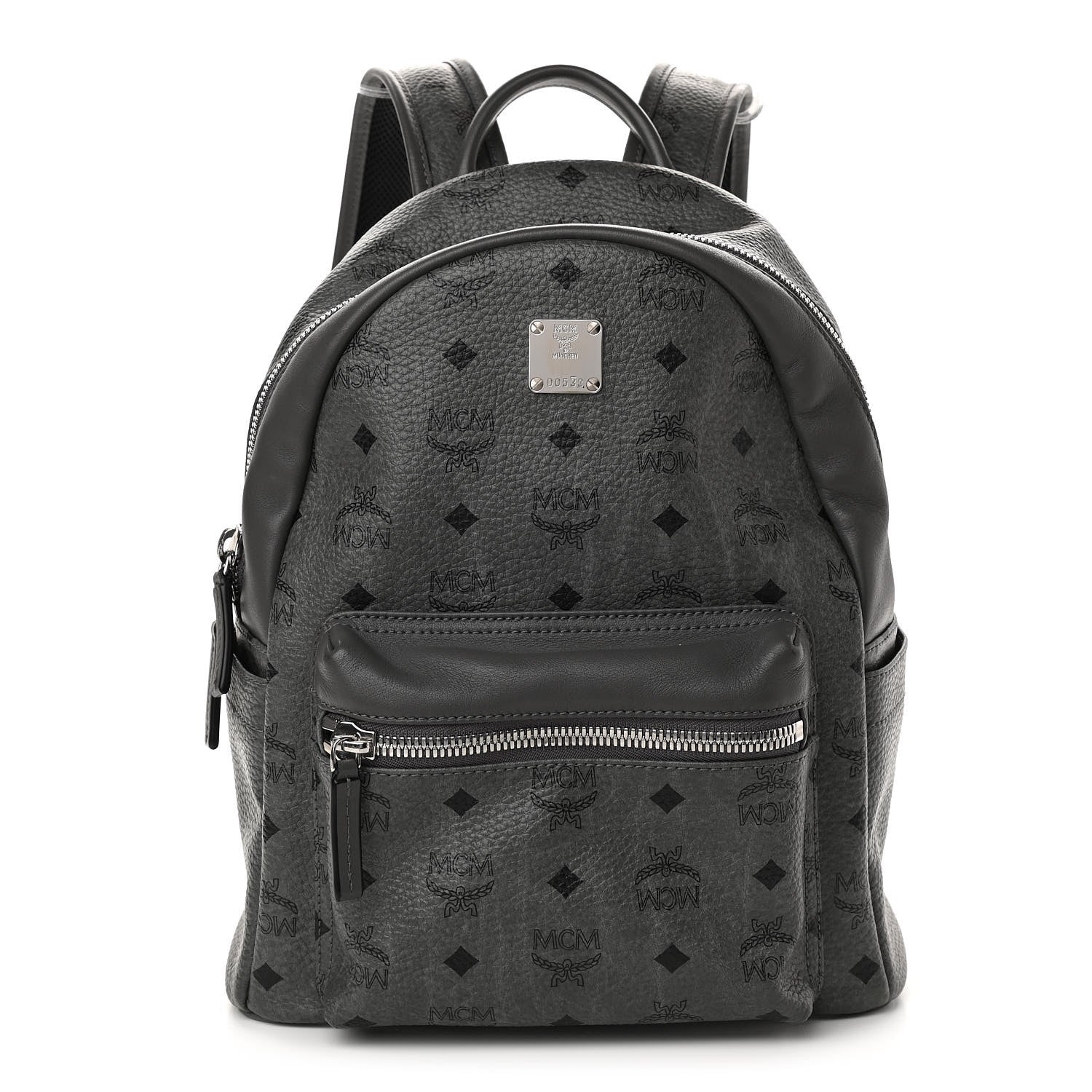 MCM Visetos Small Stark Backpack Phantom Grey 1 of 10
