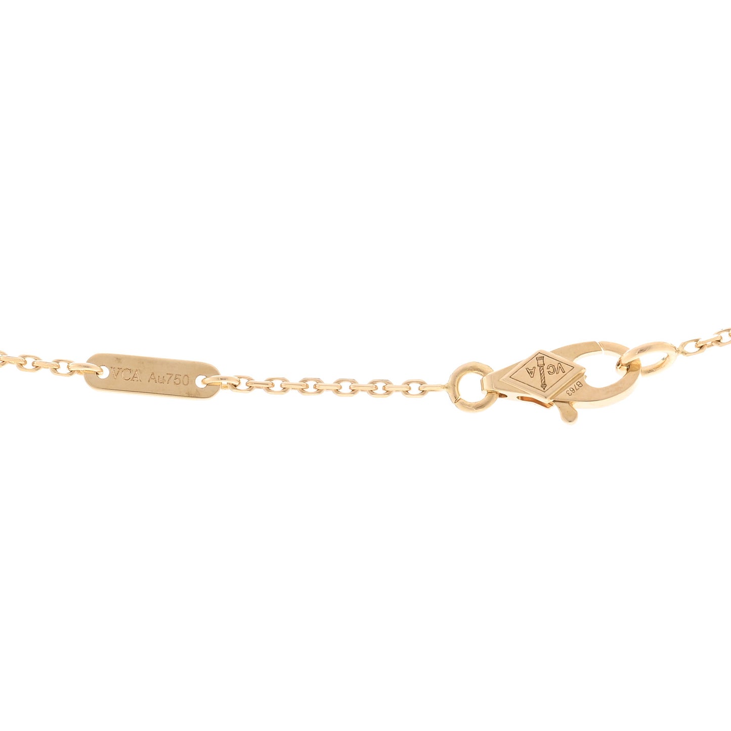 18K Yellow Gold Diamond Mini Frivole Pendant Pave Necklace