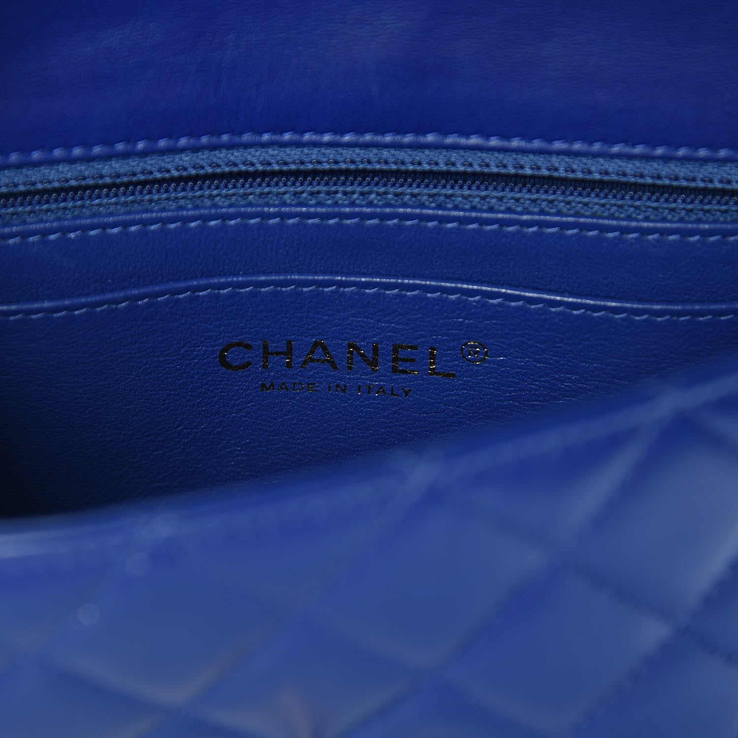 Chanel Lambskin Quilted Mini Rectangular Flap Royal Blue 6 of 17