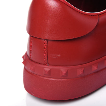 Valentino Garavani Calfskin Mens Rockstud Untitled Open Sneakers 44 Red 13 of 13