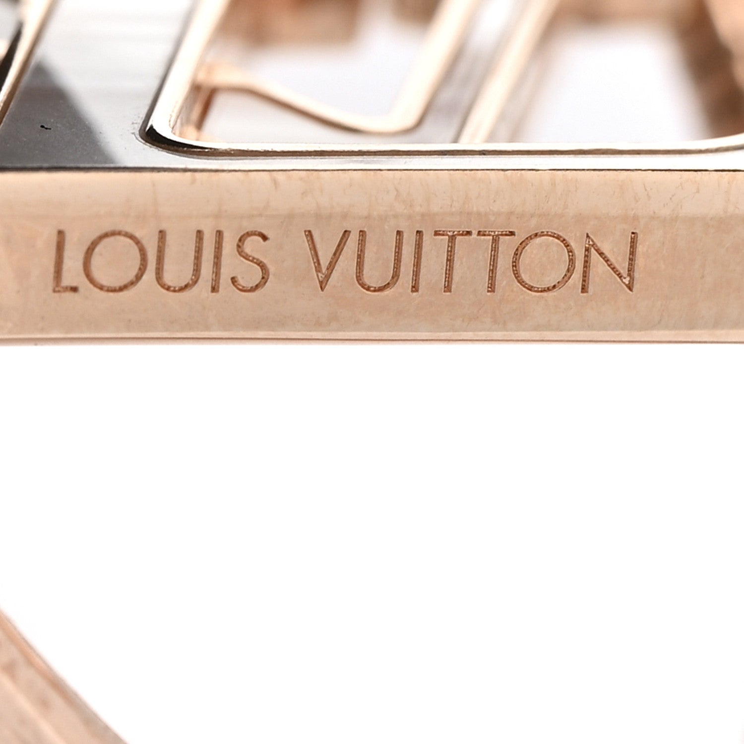 Louis Vuitton Brass Mother of Pearl Stellar Earrings Rose Gold 4 of 7
